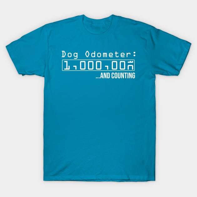 Dog Odometer 1,000,000 and counting - Dark Shirt Version T-Shirt by Inugoya